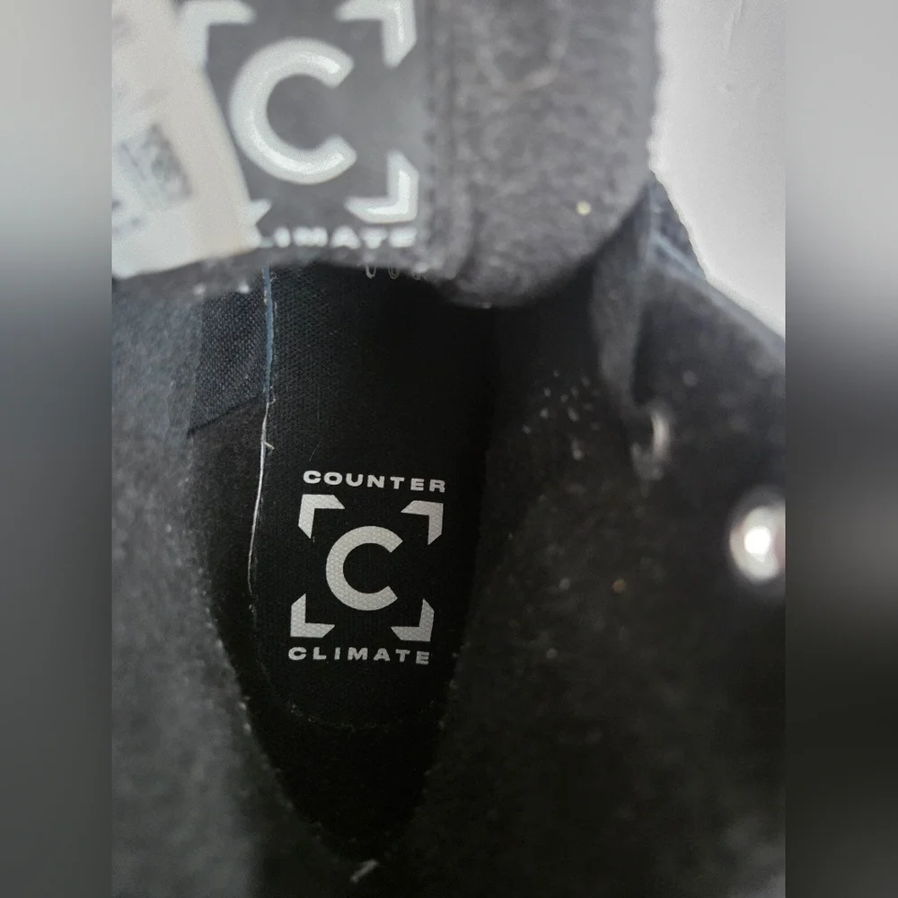 Converse Couter Climate Black High-Top Leather Sneakers Sz.5.5